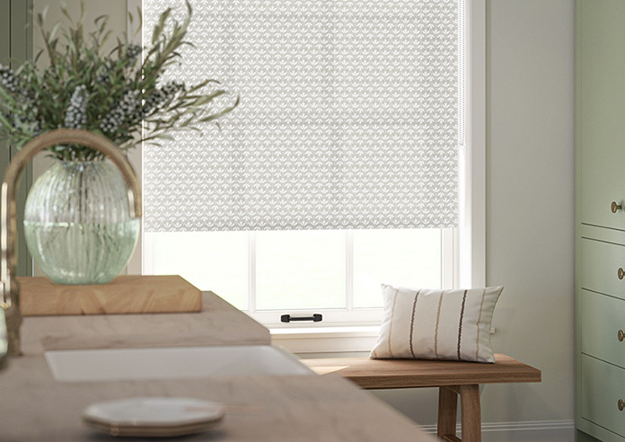 Tea Leaves, Dove Grey - Twist&Fit Roller Blind - Image 5
